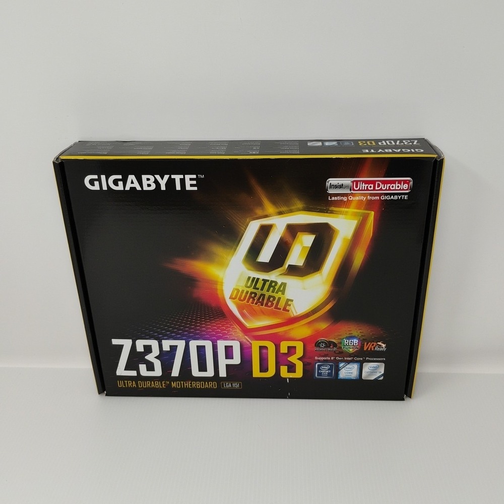 GIGABYTE Z370P D3 HDMI USB Socket LGA 1151 ATX Intel Motherboard New in Open Box